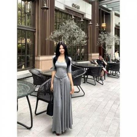 YF6993# (2色入内）2026春装新款简约圆领短袖弹力T恤搭松紧腰绑绳阔腿休闲两件套装