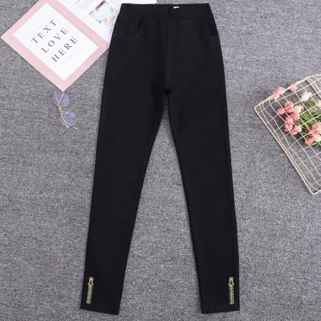 FA56362#春新新款大码高腰裤子弹力胖MM韩版显瘦加肥小脚女长裤 服裝批發女裝批發服飾貨源