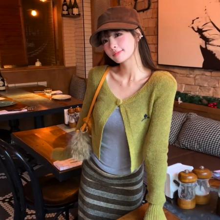 FA56412# 早春新款韩系一整套ootd穿搭连衣裙子女秋冬内搭针织套装长裙 服裝批發女裝批發服飾貨源