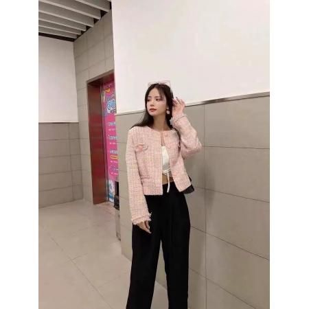 FA56485# 小香风女士粗花呢短外套春秋季新款高级感气质小个子上衣 服裝批發女裝批發服飾貨源