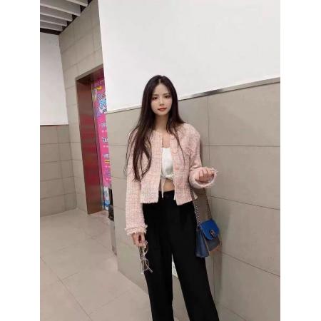 FA56485# 小香风女士粗花呢短外套春秋季新款高级感气质小个子上衣 服裝批發女裝批發服飾貨源