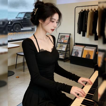 FA56486# 仿棉带胸垫春秋挂脖露肩长袖t恤辣妹设计感内搭上衣 服裝批發女裝批發服飾貨源