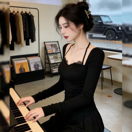 FA56486# 仿棉带胸垫春秋挂脖露肩长袖t恤辣妹设计感内搭上衣 服裝批發女裝批發服飾貨源