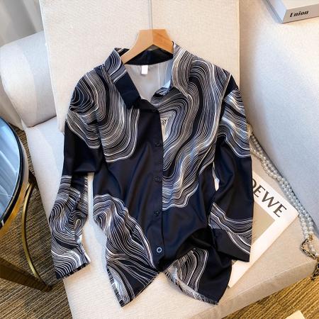 FA56553# 大货春装新款韩版个性设计感小众衬衣个性宽松衬衫女 服裝批發女裝批發服飾貨源