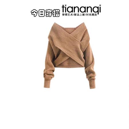 FA56577# 美拉德毛衣针织连衣裙冬季一整套ootd穿搭韩系高级感法式时尚裙子 服裝批發女裝批發服飾貨源