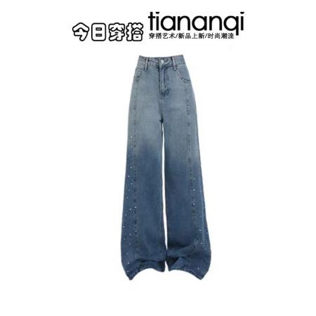 FA56578# 冬季穿搭一整套女新款慵懒风毛衣衬衫搭洋气显瘦牛仔裤三件套 服裝批發女裝批發服飾貨源