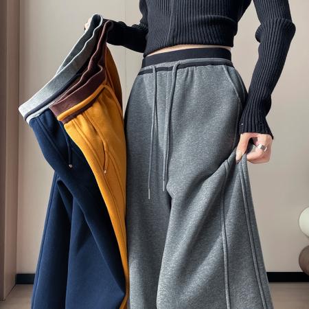 FA56592# 春夏新款高腰弯刀裤香蕉窄版阔腿卫裤运动裤女 服裝批發女裝批發服飾貨源