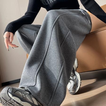 FA56592# 春夏新款高腰弯刀裤香蕉窄版阔腿卫裤运动裤女 服裝批發女裝批發服飾貨源