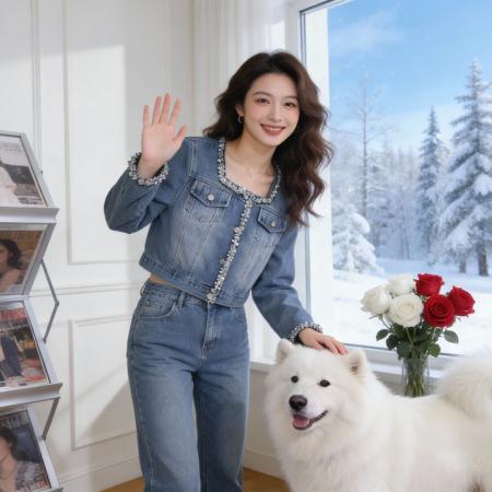 FA56656# 外贸品质重工设计珠片绣手工订珠休闲时尚水洗方领蓝色牛仔外套  服裝批發女裝批發服飾貨源