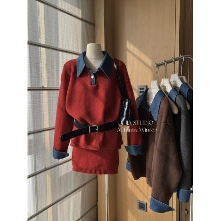 FA56688# 韩系时髦撞色...