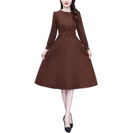 FA56748# 春秋季新款减龄高端精致气质端庄大气高级感连衣裙女  服裝批發女裝批發服飾貨源