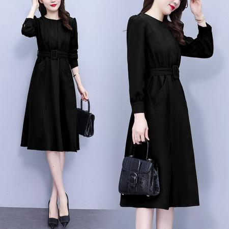 FA56748# 春秋季新款减龄高端精致气质端庄大气高级感连衣裙女  服裝批發女裝批發服飾貨源