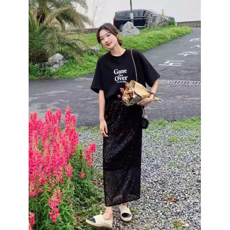 BY10066# 纯棉-夏装大码宽松卡通短袖T恤女印花 服裝批發女裝批發服飾貨源