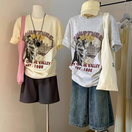 BY10077# 纯棉短袖T恤...