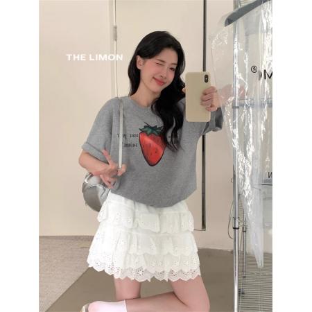 BY10079# 纯棉短袖T恤女宽松大码印花 服裝批發女裝批發服飾貨源