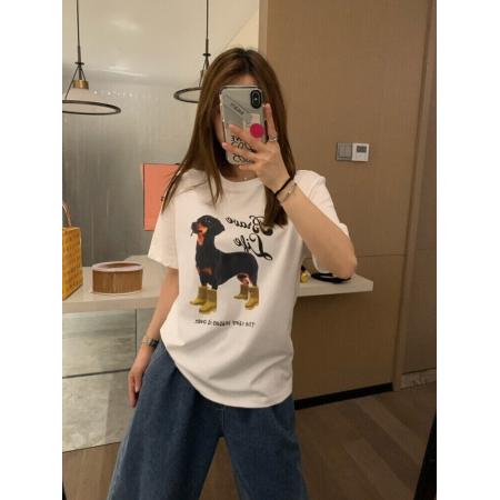 BY10081# 纯棉短袖T恤女宽松大码印花 服裝批發女裝批發服飾貨源