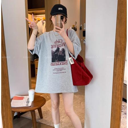 BY10083# 纯棉短袖圆领字母印花T恤女 服裝批發女裝批發服飾貨源