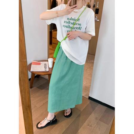 BY10085# 纯棉短袖圆领字母印花T恤女 服裝批發女裝批發服飾貨源