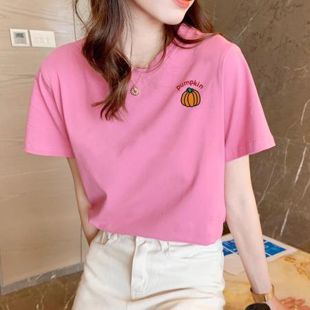 BY10088# 纯棉短袖T恤女宽松大码印花 服裝批發女裝批發服飾貨源