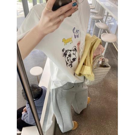 BY10091# 纯棉短袖T恤女宽松大码印花 服裝批發女裝批發服飾貨源