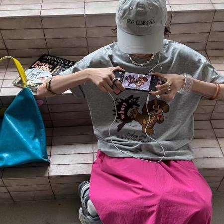 BY10104# 纯棉短袖T恤女宽松印花韩版卡通 服裝批發女裝批發服飾貨源