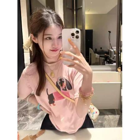 BY10112# 纯棉-夏装慵懒宽松卡通印花短袖T恤韩系 服裝批發女裝批發服飾貨源