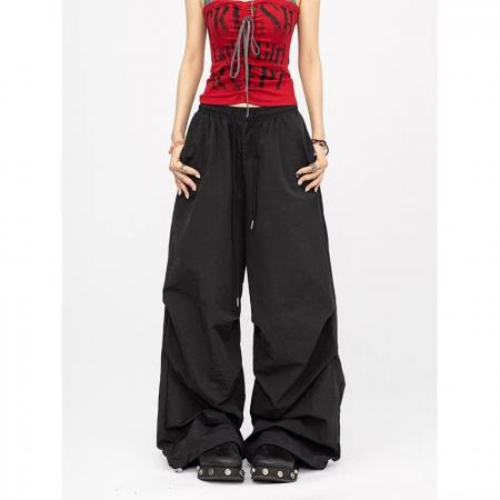 BY10114# 屁帘可拆美式复古辣妹宽松休闲裤女屁帘裤工装长裤配饰可拆卸 服裝批發女裝批發服飾貨源