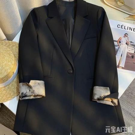 BY10132# 高品质大码有内里休闲设计感西装外套独特袖口高级感小西服上衣 服裝批發女裝批發服飾貨源