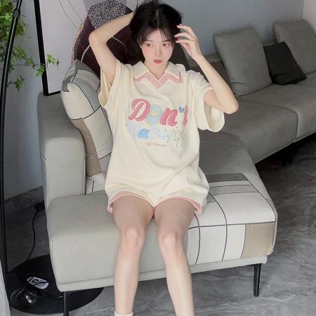 BY10158# 棉华夫格原版毛巾绣原版做法多巴胺少女可爱服套装两件套 服裝批發女裝批發服飾貨源