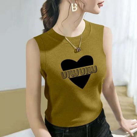 BY10167# 冰丝螺纹内搭吊带背心夏新款修身显瘦美背无袖上衣女款 服裝批發女裝批發服飾貨源