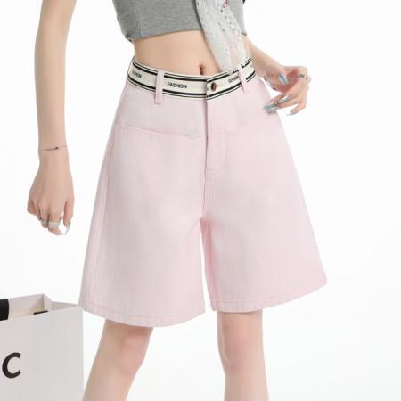 春夏装新款无弹休闲五分裤牛仔裤女小直筒裤 服裝批發女裝批發服飾貨源