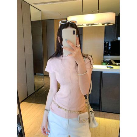 BY10300# 高领无袖针织吊带背心女夏季新款内搭打底外穿小上衣 服裝批發女裝批發服飾貨源