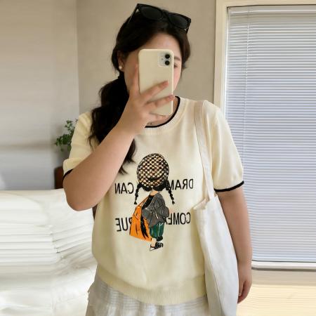 BY10350# 大码女装胖m...