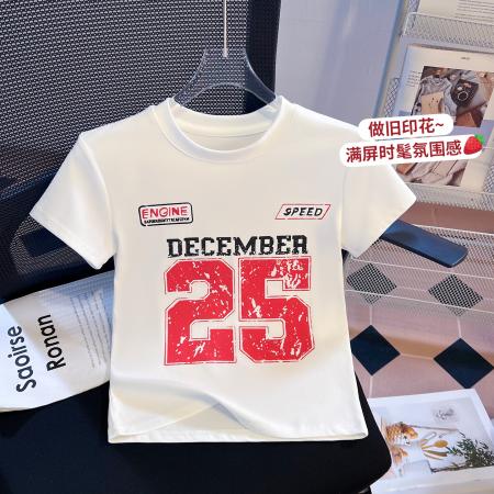 BY10397# 印花紧身美式短款T恤女夏季新款高腰修身显瘦辣妹上衣 服裝批發女裝批發服飾貨源