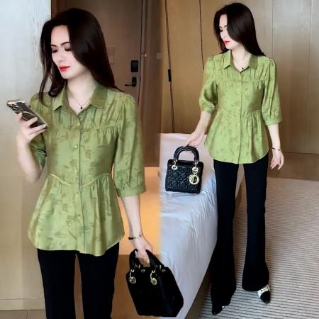 BY10478# 高级感时尚洋气衬衫女春夏季新款宽松显瘦气质百搭上衣 服裝批發女裝批發服飾貨源