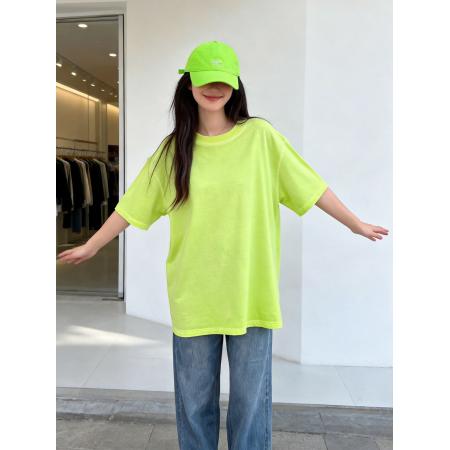 BY10494# 夏季时尚新款多巴胺色T恤穿搭宽松大版休闲T恤 服裝批發女裝批發服飾貨源