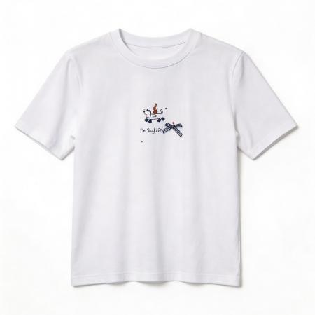 BY10496# 夏季新款小狗刺绣小心机立体装饰小版型女装T恤 服裝批發女裝批發服飾貨源