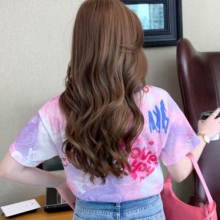 BY10498# 夏季新款欧货版宽松个性洋气短袖t恤女3D质感时尚小众上衣女 服裝批發女裝批發服飾貨源