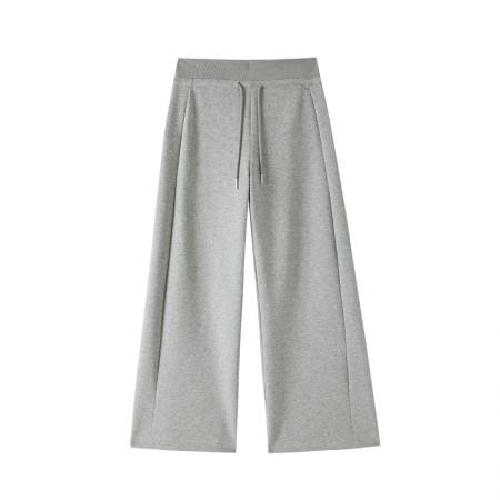 BY10633# 春夏新款高腰阔腿卫裤直筒休闲拖地裤运动休闲裤女 服裝批發女裝批發服飾貨源