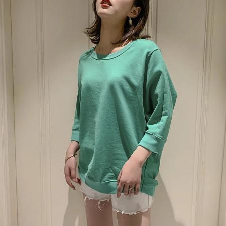 BY10668# T恤女装新款韩版宽松百搭春夏季七分中袖内搭打底上衣潮秋冬 服裝批發女裝批發服飾貨源