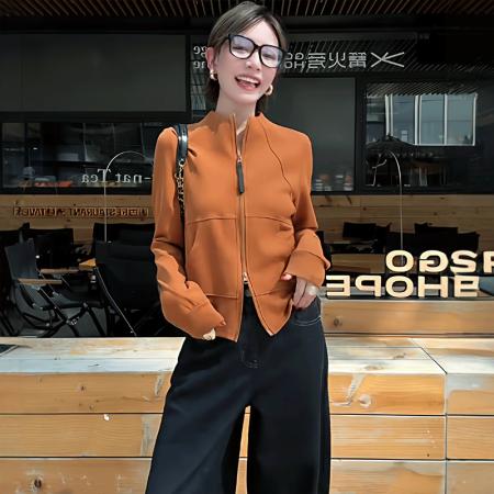 BY10670# 巨好看的卫衣女新款爆款时尚洋气小个子拉链开衫短款外套 服裝批發女裝批發服飾貨源