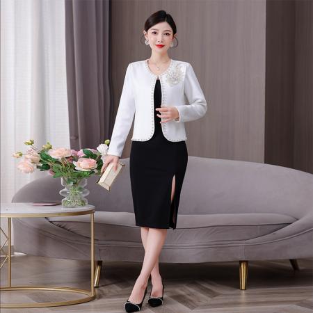 BY10711# 春秋新款小香风外套时尚百搭M-4XL 服裝批發女裝批發服飾貨源