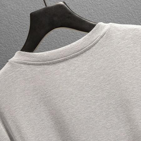 BY10777# 韩版冰丝螺纹夏季新款设计感烫钻拼接时尚减龄显瘦上衣气质 服裝批發女裝批發服飾貨源