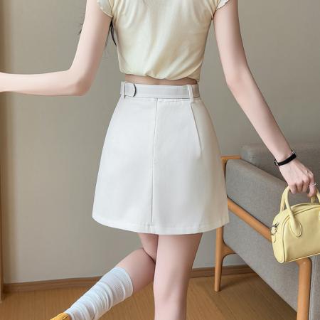 BY10805# 韩版高腰西装半身裙女春夏款休闲a字包臀短裙子 服裝批發女裝批發服飾貨源