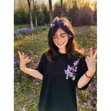 BY10920# 纯棉原版刺绣品质升级美式基础logo短袖休闲圆领上衣女T恤 服裝批發女裝批發服飾貨源