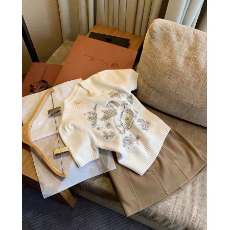 BY11002# 樊樊同款新年小马柔软重工刺绣6万针马年显瘦正肩短袖  服裝批發女裝批發服飾貨源