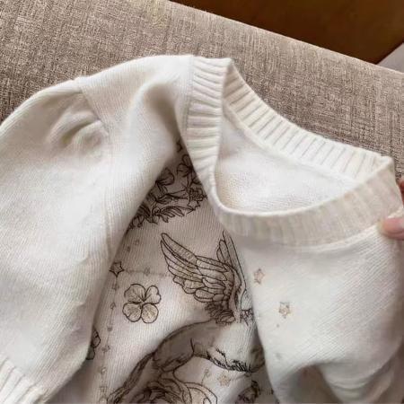 BY11002# 樊樊同款新年小马柔软重工刺绣6万针马年显瘦正肩短袖  服裝批發女裝批發服飾貨源