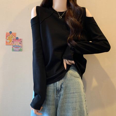 大码秋冬女装设计感显瘦针织衫胖妹妹显瘦毛衣打底衫  服裝批發女裝批發服飾貨源