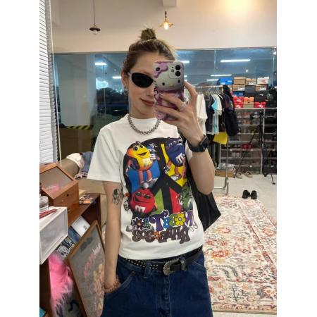 高弹力新款夏季修身显瘦洋气上衣  服裝批發女裝批發服飾貨源