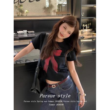 高弹力新款夏季修身显瘦洋气上衣  服裝批發女裝批發服飾貨源